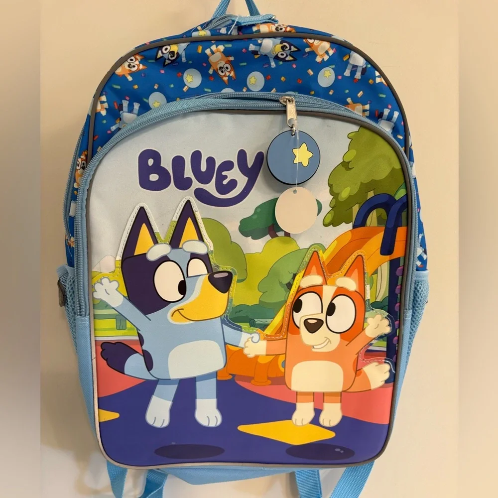NEW Bluey & Bingo Backpack School Bag w/Laptop Sleeve